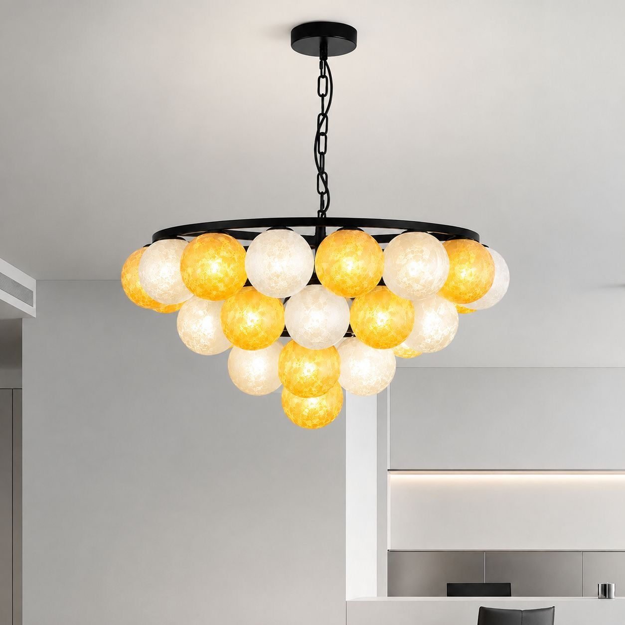 Mandoza Round chandelier